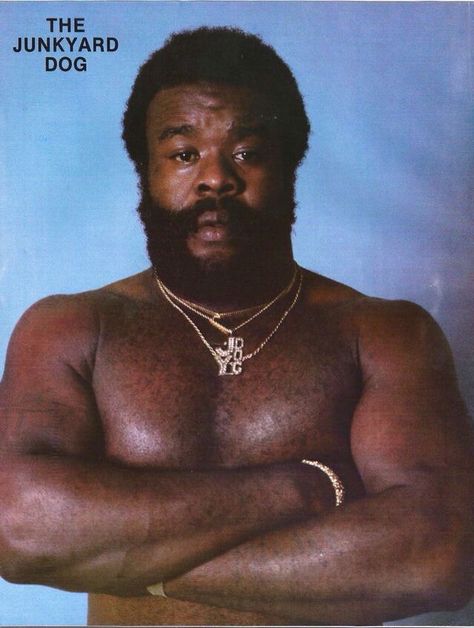 The Junkyard Dog Junkyard Dog Wrestler, Junkyard Dog, Vintage Wrestling, Wrestling Posters, Twisted Mind, Wrestling Superstars, History People, Pro Wrestler, Wwe Photos