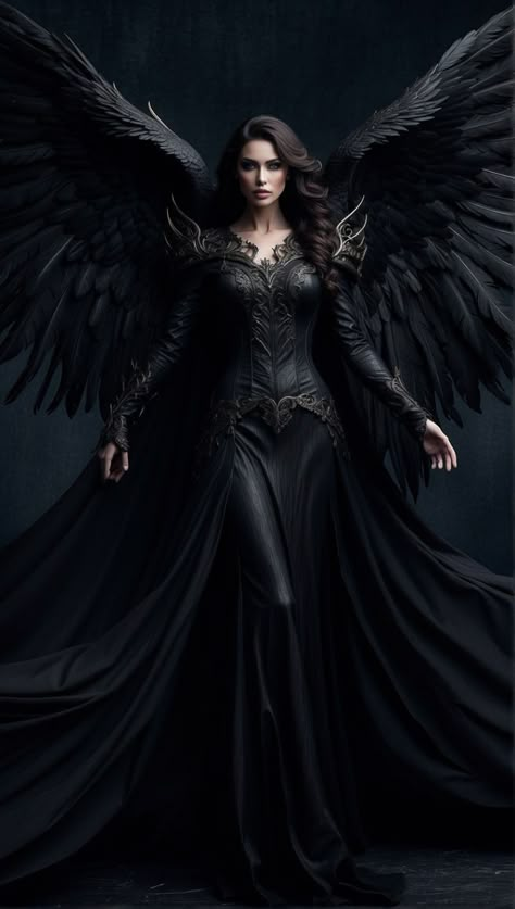 Dark Fae Costume, Dark Fae, Gothic Angel, Whatsapp Wallpaper Cute, Angel Artwork, Diy Kostüm, Eldest Daughter, Queen Aesthetic, Angel Warrior