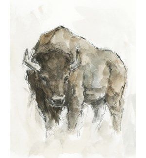 Buffalo Painting, Bison Art, Buffalo Art, American Buffalo, Canvas Wall Decor, Western Art, World Art, Animal Wall Art, Framed Canvas Wall Art