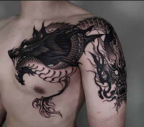 Best Friends Tattoo, Friends Tattoo, Dragon Tattoos For Men, 16 Tattoo, Dragon Sleeve Tattoos, Cool Forearm Tattoos, Chest Tattoos, Small Tattoo Ideas, Chest Tattoos For Women