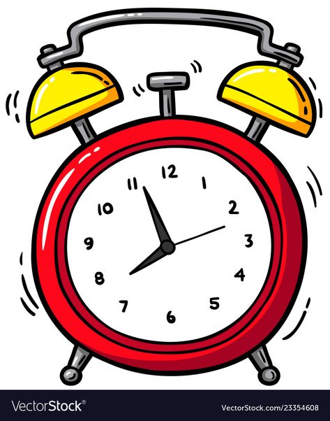 Cute Clock Drawing, Clock Cartoon Image, Alarm Clock Cartoon, Red Alarm Clock, Clock Pictures, Clock Images, Clock Png, Cartoon Clock, Clock Drawing