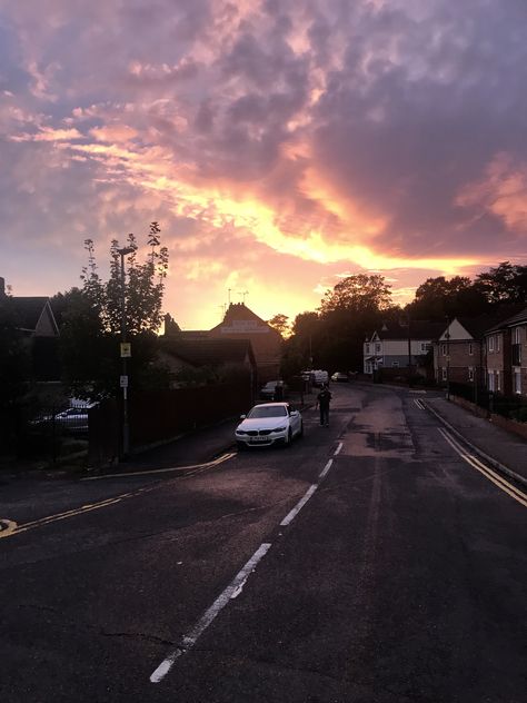 Uk Sunset, Peterborough, Country Roads, Vision Board, Celestial Bodies, Road