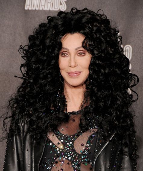 Pin for Later: #TBT: Gaga's Steak Hat, Miley's Buns, and More Iconic VMAs Looks Cher, 2010 Cher takes the cake for the biggest hair in VMAs history with this oversized hairstyle. Cher Hair, Cher Outfits, Cher Photos, Curly Hair Photos, Popsugar Beauty, Short Hair With Bangs, Celebrity Hairstyles, Big Hair, Real Women