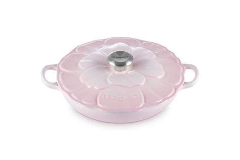 Cast Iron Petal Shallow Casserole Iron Petal, Cooktop Gas, Electric Hob, Glass Cooktop, Start Cleaning, Gas Hob, Woks, Dry Well, Shell Pink