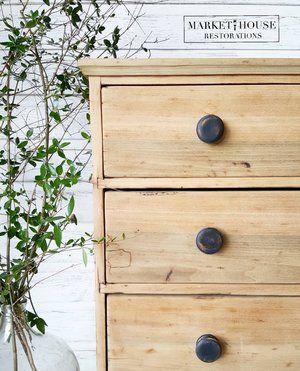 How To Get This Look! Raw Dresser Makeover — Market House Restorations Dyi Painting, Raw Wood Furniture, Nicole Curtis, Country Chic Paint, Dressers Makeover, House Restoration, Furniture Flips, Furniture Rehab, Diy Furniture Renovation