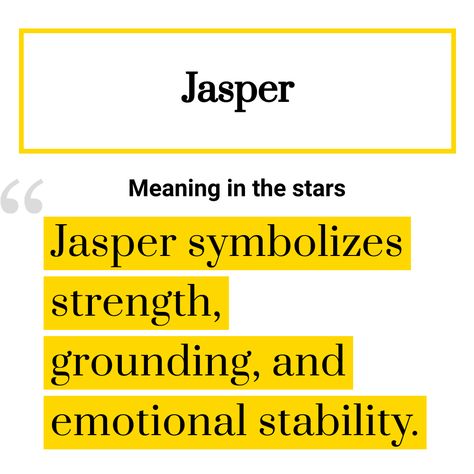 Meaning of the name Jasper Jasper Aesthetic, Jasper Name, Middle Name, Names With Meaning, With Meaning, Baby Names, Meant To Be, Wall, Quick Saves