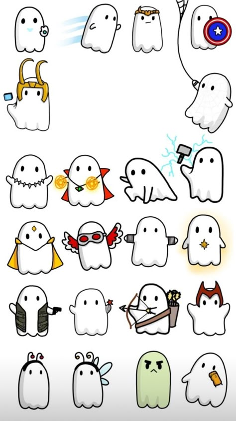 Marvel Ghost Wallpaper, Wanda Doodles, Marvel Drawing Ideas Art, Marvel Things To Draw, Ghost Cartoon Cute, Ghost Character Art, Ghosted Movie, Marvel Cartoon Drawings, Marvel Drawing Ideas