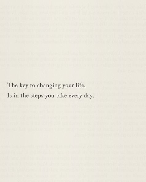 The key to changing your life, Is in the steps you take every day. The habits and routines you create for yourself. And they don’t have to be extreme or complicated. In fact - They SHOULDN’T be extreme or complicated. And to show you how simple these steps can be, I’m going to give you 5 habits that you can add to your day to improve your overall wellness. 1️⃣ Morning Meditation Start your day with a few minutes of mindfulness. Even five minutes can set a positive tone for the ... Motivational Quotes To Change Your Life, Inspirational Quotes To Start Your Day, Life Is Beautiful And I Have Time, Quotes About Routine, Manifest Widget, Quotes About Habits, Start The Day Quotes, Morning Mindfulness, Motivational Morning