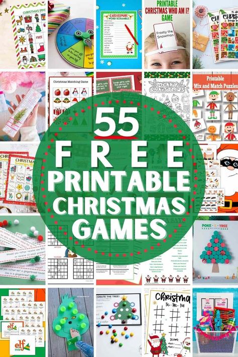 55 Free Printable Christmas Games for kids and adults of all ages! Get ready for lots of laughs and fun at your holiday party or next family game night! From printable Bingo to printable Scattergories, holiday themed Mad Libs, the Christmas left-right game, dice games, puzzles and more! There's a printable game idea for everyone here! #heatherednest #christmaspartygames #printablechristmasgames #freeprintablechristmasgames #freeprintables Christmas Game Free Printable, Christmas Games For All Ages, Printable Christmas Games For Kids, Free Printable Christmas Games, Christmas Word Search Printable, Christmas Mad Libs, Free Christmas Games, Diy Holiday Decorating, Christmas Maze