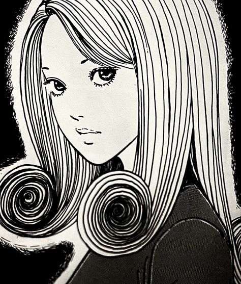 Kirie Uzumaki, Kirie Goshima, 1930s Cartoons, Japanese Horror, Junji Ito, 90s Anime, Art Tutorials Drawing, Drawing People, Cute Icons