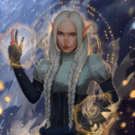 Female Mage Character Art, Elf Mage Female, Unicorn Character Design, Astral Elf, Dnd Elf, Female Mage, Unicorn Character, Character Design Concept Art, Pirate Bay