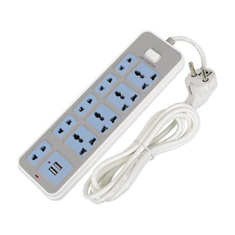 2USB & 4-Outlet AC Power Strip Adapter 2M Cable USB Wall Sockets with Switch EU/US/UK Plug Extension strip for phone camera home Power Socket, Plug Socket, Phone Camera, Ac Power, Extension Cord, Electrical Equipment, Power Strip, Consumer Electronics, Outlet