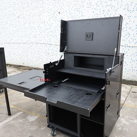 Mobile AV Broadcasting Streaming Recording Studio Workstation Case with 4U Top 12U Bottom Mobile Recording Studio, Studio Workstation, Instagram Mobile, Flight Case, Recording Studio, Smart Shopping, Flight, Better Living, Quick Saves