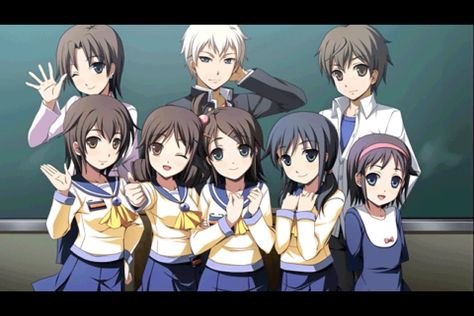 Corpse Party end screen- It's so happy looking it's almost painful, all things considering...*shudder* Seiko Shinohara, Tinder Pictures, Corpse Party Tortured Souls, Mad Father, Party Characters, Corpse Party, Horror Video Games, Tortured Soul, Rpg Horror Games