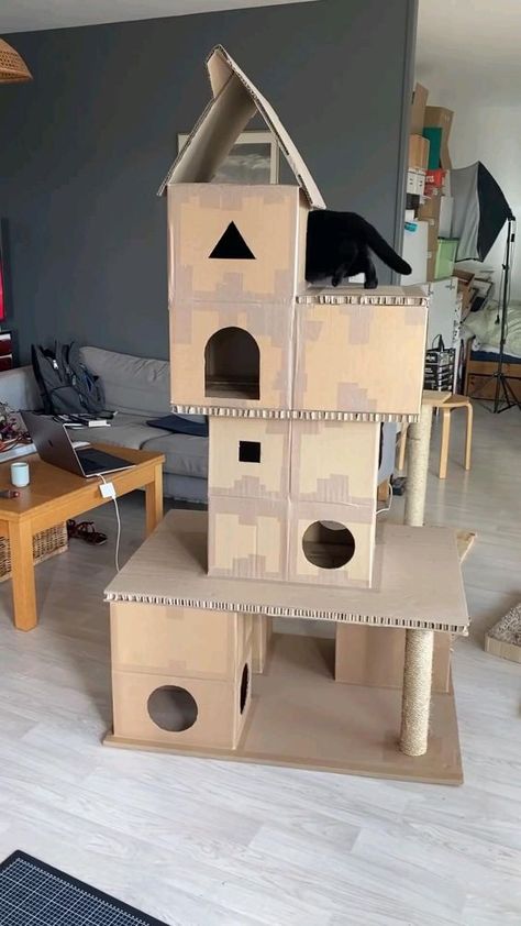 #cathouse #cat Cat Shelves Wall, Wall Cat Shelves, Funny Cat Aesthetic, Cat House Diy Cardboard, Shelves On Wall, Aesthetic Cat Drawing, Cat Room Decor, Shelves Living Room, Paintings Aesthetic