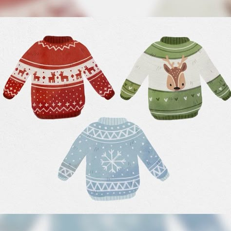 Christmas Sweaters Drawing, Christmas Jumper Illustration, Sweater Pattern Drawing, How To Draw A Sweater, Christmas Dress Up Ideas For School, Christmas Sweater Drawing, Christmas Dress Up Ideas, Christmas Sweater Illustration, Dress Up Ideas For School