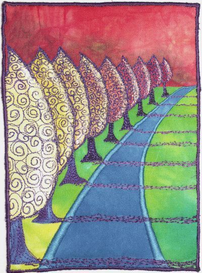 Repetition In Art, Tree Perspective, Overlapping Art, Teaching Perspective, Overlapping Pattern, Art Perspective, Sketchbook Challenge, Illusion Of Depth, Arte Folk