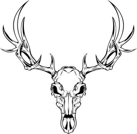 Deer Skull Tattoo, Deer Skull Tattoos, Skeleton Hand Tattoo, Deer Skull, Skull Tattoo Design, Deer Skulls, Skull Drawing, About Tattoo, Tattoo Stencils