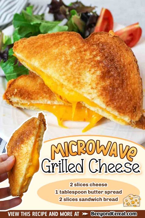 Making grilled cheese sandwiches in the microwave is a fun way to get a gooey cheese center in half the time. With golden crisp bread and gooey melty cheese this grilled cheese sandwich recipe is the best for a fast and easy lunch idea! It's so easy my kid can make it too! Toaster Grilled Cheese, Easy Microwave Lunch Ideas, How To Make Grilled Cheese, Microwave Grilled Cheese, Grilled Cheese In Toaster, Rainbow Grilled Cheese, Ham And Cheese Toastie, Grilled Cheese Sandwich Recipe, Easy Lunch Idea