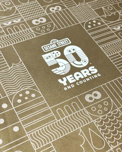 Sesame Street 50th Anniversary Logo Brand Anniversary Design, Masthead Design Logo, Anniversary Branding Design, Logo Design Anniversary, Anniversary Logo Design Inspiration, 50th Anniversary Logo Design, Brand Anniversary Logo, 50 Anniversary Logo, 30 Anniversary Logo