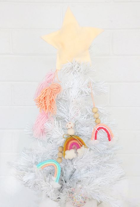 Diy Christmas Tree Star Topper Kids, Felt Star Tree Topper, Unicorn Tree Topper, Macrame Star Tree Topper, Rattan Star Tree Topper, Rainbow Macrame, Star Tree, Star Template, Sewing Scissors