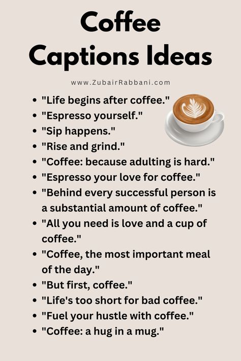 Best Coffee Captions Ideas With Pictures Sip Happens, Bad Coffee, Coffee Is Life, Coffee Quotes, Life Is Short, All You Need Is Love, Recipe Of The Day, Best Coffee, Instagram Captions