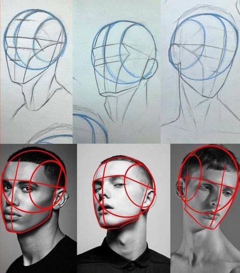 Haircut Styles For Girls, Boy Haircut Ideas, Loomis Method, Boy Haircut, 얼굴 드로잉, Drawing Tutorial Face, Art Anatomy, 얼굴 그리기, Portraiture Drawing