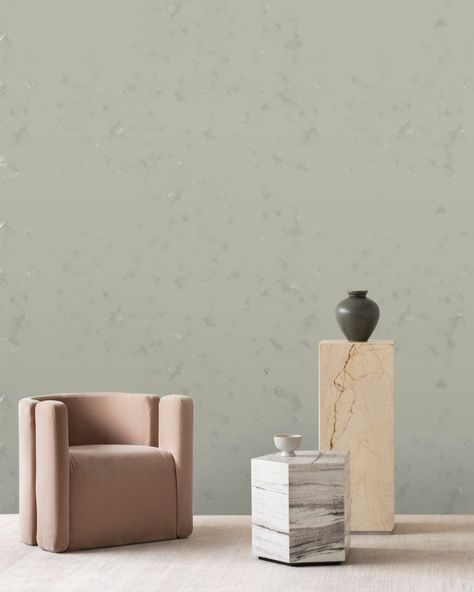 (New Release) Breeze ~ A serene palette that evokes a sense of calm and grounding. Created with layers of texture and gentle hues, transforming any interior into a sanctuary of tranquillity. A versatile pattern designed to harmonise with other designs, Breeze comes in three colourways – Buff, Olive and Snow. Breeze is available on a non-woven pearl paper with subtle lustre suitable for residential and light commercial use, along with commercial grade substrates for heavy duty traffic areas... Contemporary Mural, Emma Hayes, Rainforest Wallpaper, Mural Design, Modern Interiors, Beautiful Space, Design Company, Brush Strokes, True Colors