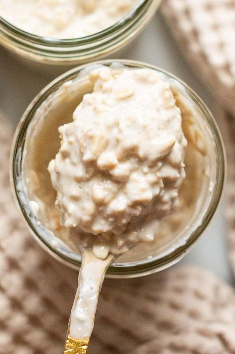 Cottage Cheese Overnight Oats, Cookie Dough Overnight Oats, Overnite Oats, Cold Oats, Cottage Cheese Breakfast Bowl, Cottage Cheese Recipes Healthy, Cottage Cheese Breakfast, Protein Overnight Oats, Cheese Breakfast