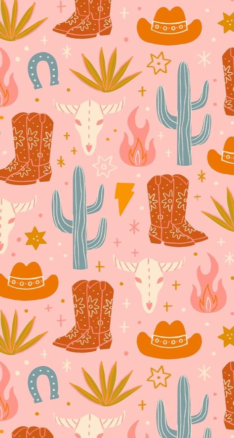 Cute Iphone Wallpaper Tumblr, Cowgirl Baby, Western Wallpaper Iphone, Western Wallpaper, Iphone Wallpaper Pattern, Western Aesthetic, Apple Watch Wallpaper, Watch Wallpaper, Preppy Wallpaper