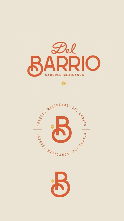 Del Barrio ????? #branding #logo... Eccentric Logo Design, Chartreuse Branding, Modern Western Graphic Design, Mexican Branding Design, Long Name Logo, Mexican Logo, Mexican Branding, Mexican Graphic Design, Business Fonts