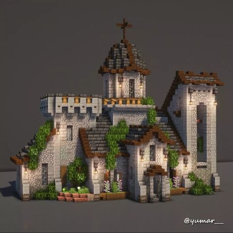 Medieval Cottage Minecraft, Minecraft Storehouse, Minecraft Castles Medieval, Minecraft Town Centre, Minecraft Castle Village, Dwarven Minecraft Builds, Minecraft Entrance Ideas Outside, Minecraft Rlcraft, Minecraft Building Styles