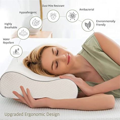 Cervical Spine Pillow for Neck Pain, Shoulder Pain - Orthopaedic Memory Foam Support for Side and Back Sleepers - Doctor Recommended Contour (Original Wave Design) : Amazon.ca: Home Beauty Iphone Wallpaper, Eton College, Arm Stretches, Pillow For Neck, Knee Pillow, Contour Pillow, Shoulder Surgery, Neck Pillows, Pillows Bed