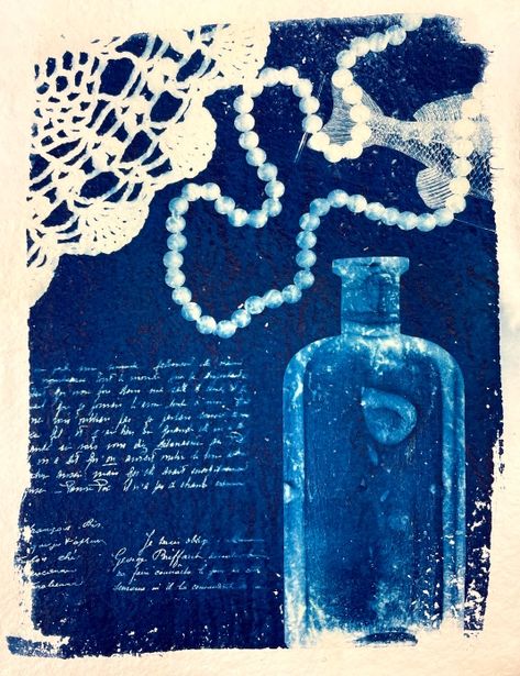 Cyanotype Aesthetic, Cyanotype Collage, Cyanotype Inspiration, Cyanotype Workshop, Diy For School, Printmaking Lessons, Cyanotype Ideas, Collaborative Mural, Cyanotype Art