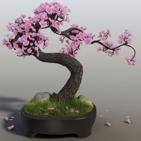 Sakura Bonsai, Bonsai Tattoo, Cherry Blossom Bonsai, Cherry Bonsai, Cherry Blossom Bonsai Tree, Bonsai Tree Tattoos, Flowering Bonsai Tree, Minecraft Japanese, Bonsai Pruning