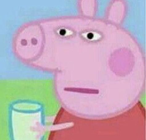 When you drinking your milk and someone takes ya cookies... Cartoon Reaction Pics, Peppa Pig Memes, Response Memes, Reaction Photos, Current Mood Meme, Quality Memes, Big Mood, Cartoon Profile Pictures, 웃긴 사진