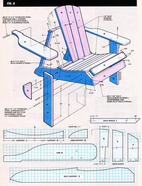 Adirondack Chairs Diy, Adirondack Chair Plans Free, Adirondack Chair Plans, Adirondack Furniture, Chairs Diy, Dekor Diy, Outdoor Furniture Plans, Free Woodworking Plans, Beginner Woodworking Projects