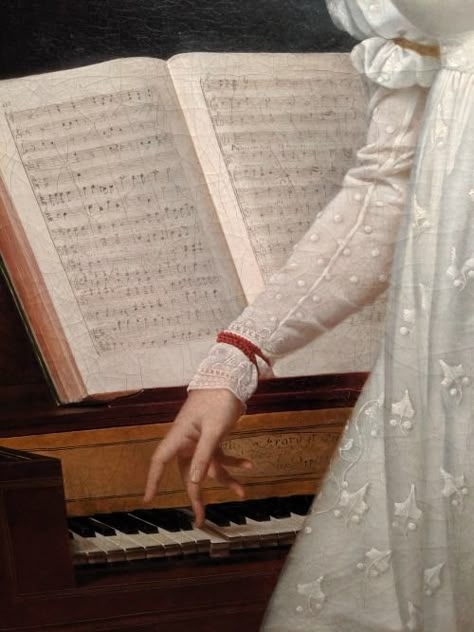 Painting Details, Georgian Era, Gibson Girl, Playing Piano, Music Aesthetic, Dreamy Art, Light Academia, The Piano, Pride And Prejudice