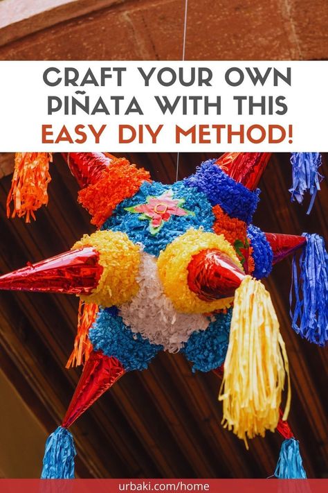 Who says making a piñata has to be a sticky, messy affair with endless layers of paper-mâché? We've got a fantastic trick up our sleeves: you can create a fabulous piñata using a simple cardboard box! What's more delightful than crafting your very own piñata and filling it with surprises? Plus, this method is perfect for both you and the kids, and it's way less messy than the traditional paper-mâché route. Whether it's a birthday bash or a summer soirée, a homemade piñata... Simple Pinata Diy, Mexican Piñatas Ideas, How To Make A Pinata Diy, Diy Pinata Easy How To Make, How To Make A Pinata, Fancy Pinata, Pinata Alternative, Make Pinata, Homemade Piñata