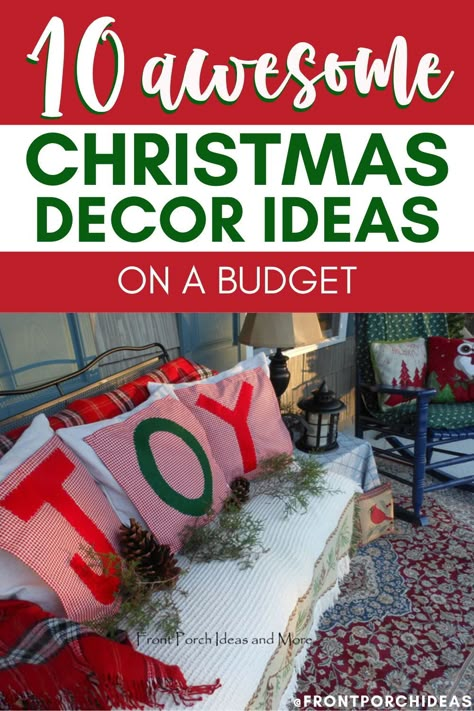 Discover the joy of creating a magical Christmas without breaking the bank! Follow along as we reveal tips and tricks for transforming your home into a winter wonderland, using affordable and creative Christmas decorations on a budget. Foggy Car Windows, Foggy Car, Outdoor Christmas Light Ideas, Christmas Decorating On A Budget, Small Porch Decor, Christmas Decorations On A Budget, Outside Bench, Creative Christmas Decorations, Christmas Light Ideas