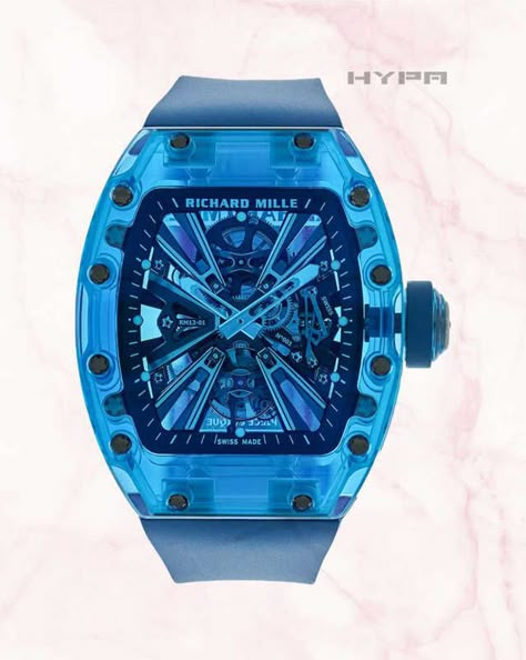 RICHARD MILLE RM 12-01 SAPPHIRE TOURBILLON LIMITED EDITION - 1 of 5 available now from HYPA DM or WhatsApp for more info 📲 +44 7776 415 212 Escrow Service Available www.hypa.world #rm1201 #rm1201blue #rm1201tourbillon #rm1201sapphire #audemarspiguet #richardmille #richardmillewatch #WatchOfTheDay #WatchPorn #luxurywatches #patekphilippe #patek #patekphilippewatch Rm Blue, Richard Mille Watches, Watch Drawing, Mr Wolf, Patek Philippe Watches, Red Quartz, Watch Battery, Royal Oak Offshore, Richard Mille