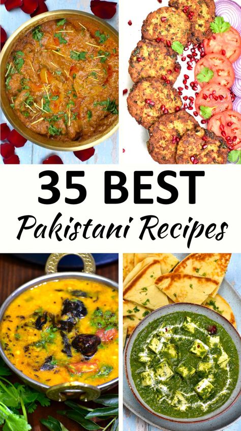 This collection of authentic Pakistani Recipes will help you master this flavorful cuisine in your own kitchen. Pakistani Side Dishes, Lao Gan Ma Recipes, International Foods Recipes, Pakistani Dinner Recipes, Gourmet Indian Food, Pakistani Lunch Ideas, Healthy Pakistani Recipes, Authentic International Recipes, World Cuisine Recipes