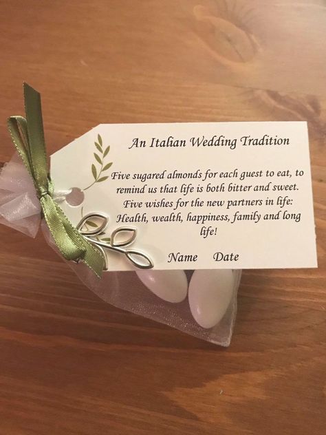 Sugared Almonds Wedding Favours, Almond Wedding Favours, Tuscany Wedding Theme, Italian Wedding Traditions, Italian Wedding Ideas, Coated Almonds, Wedding Favors Candy, Italian Wedding Favors, Tuscan Inspired Wedding