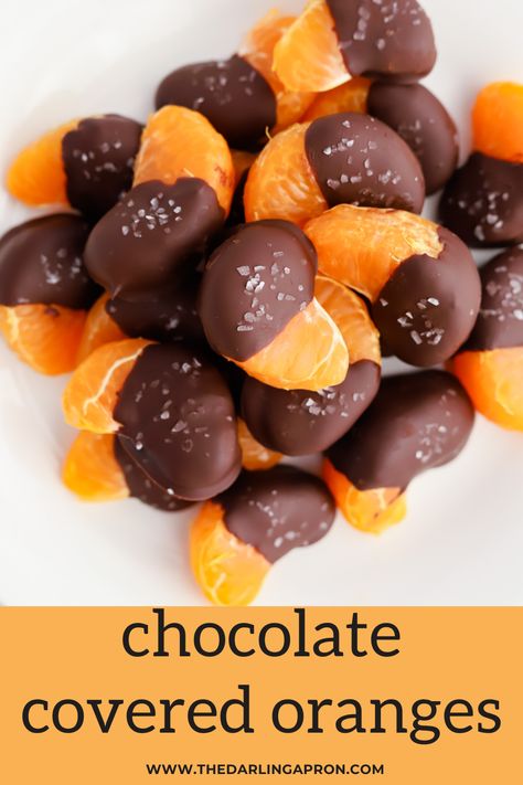 Chocolate covered oranges piled on a white plate Chocolate Covered Orange, Dark Chocolate Orange, Chocolate Covered Fruit, Delicious Clean Eating, Snacks To Make, Orange Recipes, Chocolate Craving, Chocolate Orange, Chocolate Dipped