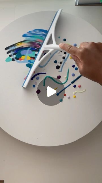 Squeegee Art, Squeegee Painting, Pottery Inspo, Dots Art, Fluid Art, Acrylic Painting, Paint, On Instagram, Instagram