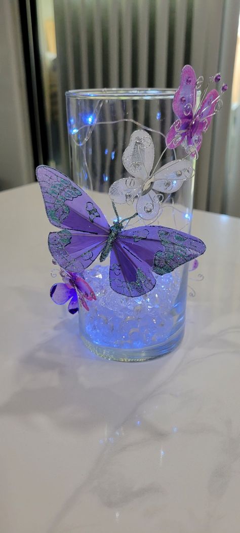 Butterfly Centerpieces Baby Shower Girl, Butterfly Quinceanera Theme Centerpieces, Butterfly Centerpieces Quinceanera, Quinceanera Theme Butterflies, Ideas De 15, Butterfly Theme Quinceanera, Butterfly Party Centerpieces, Butterfly Quince Theme, Fairytale Quince