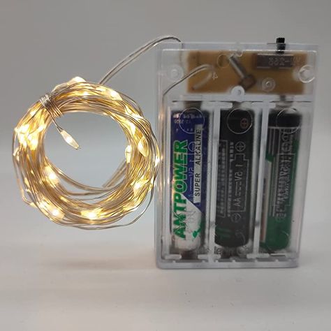 Kangheshun Timer Led String Fairy Light,2 Pack Battery Powered Silver Wire Starry Lights,Battery Operated Lights for Bedroom,Christmas,Parties,Wedding,Christmas Gift Decoration(5m/16ft Warm White) - - Amazon.com Christmas Gift Decor, Tiny Fairy, Starry Lights, Christmas Wedding Gifts, Lights For Bedroom, Battery Operated Lights, Bedroom Christmas, Diy Bedroom, Fairy Light