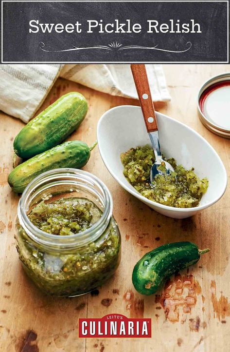 So long, Vlasic. Once you try your hand at making your own sweet relish, you can cross one more condiment off your shopping list. #relish #pickles #preserving #cucumbers Sweet Pickle Relish Recipe, Sweet Relish Recipe, Sweet Pickles Homemade, Pickle Relish Recipe, Sweet Pickle Relish, Easy Picnic Food, Relish Recipe, Relish Recipes, Homemade Condiments