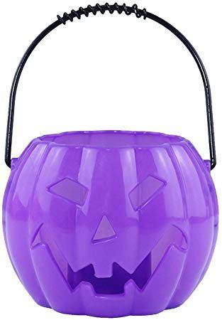 Amazon.com: Halloween Candy Basket Light Up Pumpkin Barrel Trick Treat Bucket Decorative Pumpkin Lights Props - Purple: Toys & Games Purple Toys, Basket Light, Decorative Pumpkin, Up Pumpkin, Light Up Pumpkins, Treat Bucket, Halloween Baskets, Purple Pumpkin, Candy Bucket