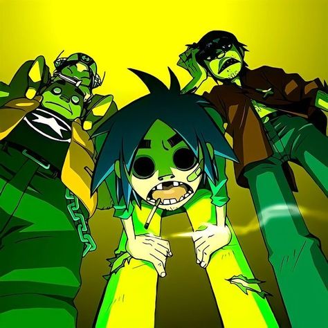 2-d Gorillaz, Jamie Hewlett Art, Sunshine In A Bag, Gorillaz Fan Art, Oh Great, Monkeys Band, Jamie Hewlett, Gorillaz Art, Damon Albarn